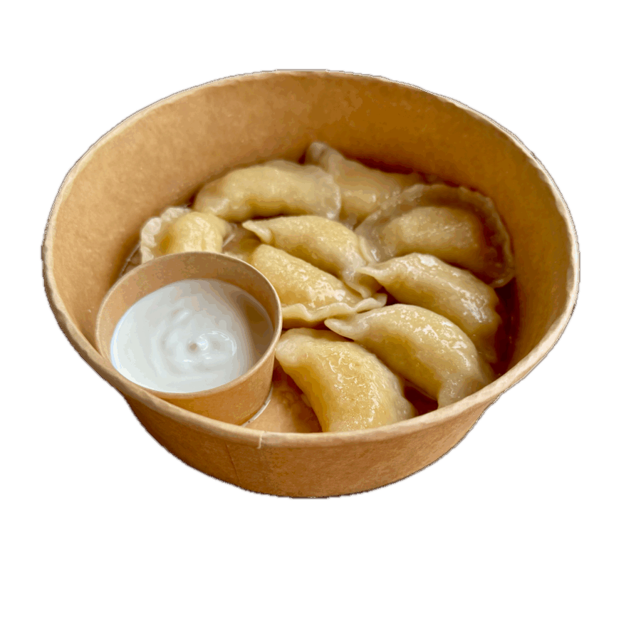 Вареники з тушкованою капустою